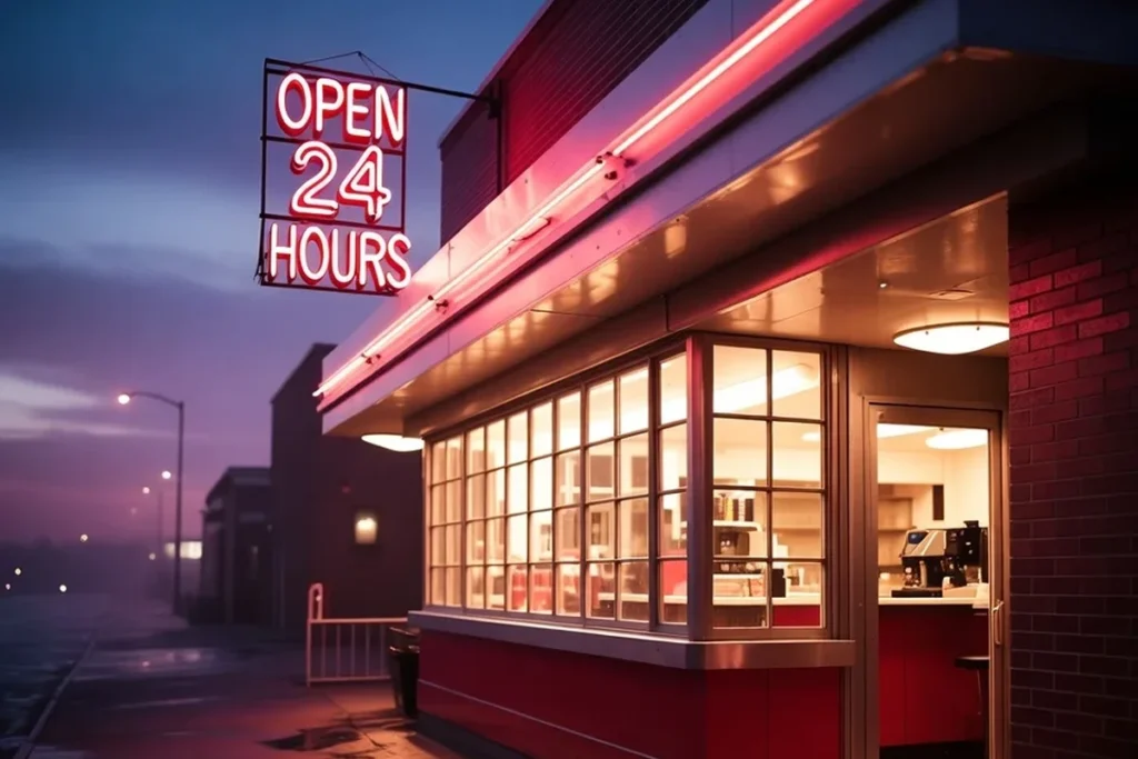 diner neon sign